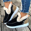 Women’s Fleece Lined Slip-On Ankle Boots - Black