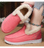 Women’s Fleece Lined Slip-On Ankle Boots - Pink