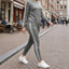 Women’s Side Stripe Two-Piece Tracksuit Set - Grey With White Trim