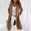 Women’s Double Breasted Longline Coat - Brown