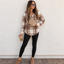 Women’s Hooded V-Neck Pullover with Curved Hem - view 1