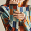 Women’s Patchwork Check Turtleneck Jumper - view 2
