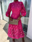 Women's Puff Sleeve High Neck Dress