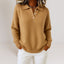 Women’s Polo Collar Knit Jumper - Caramel