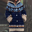 Women’s Fair Isle Hooded Knit Cardigan - Blue