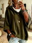 Women’s Oversized Velour Hoodie - Green