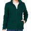 Women’s Zip-Up Fleece Jacket - Dark Green