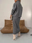 Women’s Knit Midi Dress and Turtleneck Jumper Set - view 4