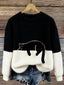 Women’s Cosy Cat Jumper - Black
