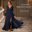 Women’s Lace Sleeve V-Neck Maxi Dress - view 3