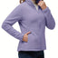 Women’s Zip-Up Fleece Jacket - Lavender
