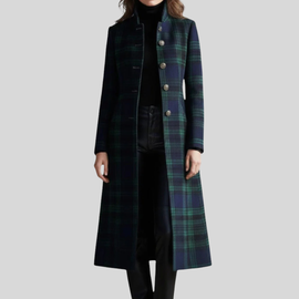 Women’s Tartan Check Tailored Coat