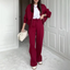 Women’s Two-Piece Relaxed Lounge Set - Red