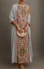 Women’s Printed Maxi Dress with Long Cardigan Set - Lilac