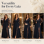 Women’s Lace Sleeve V-Neck Maxi Dress - view 8