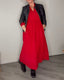 Women’s V-Neck Long Sleeve Maxi Dress - view 3