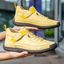 Women’s Hand-Stitched Slip-On Walking Shoes - Yellow