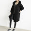 Women’s Hooded Longline Trench Coat - Black