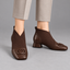 Women’s Square Toe Knit Panel Ankle Boots - view 10