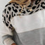 Women’s Colour Block Leopard Print Jumper - view 2