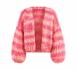 Cardigan | Open-Front, Textured Knit, Long Sleeve 1