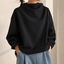 Women’s Funnel Neck Balloon Sleeve Jumper - Black