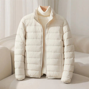 Coat | Lightweight Quilted Puffer, Stand Collar 1