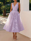 Cocktail Dress | Waist Bow, Floral Print 2