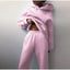 Women’s Hooded Sweatshirt and Jogger Tracksuit - Pink