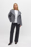 Women’s Cropped Double Breasted Wide Collar Coat - view 3