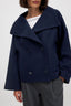 Women’s Cropped Double Breasted Wide Collar Coat - view 8