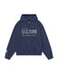 Women’s Oversized Graphic Hoodie - Blue
