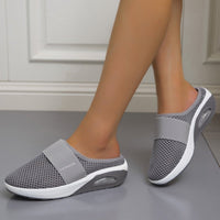 Women’s Air Cushion Slip-On Mules - Dark Grey