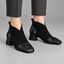 Women’s Square Toe Knit Panel Ankle Boots - view 9