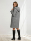 Women’s Hooded Bouclé Longline Coat - view 2