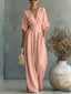 Jumpsuit | Deep V Neckline, Wide-Leg Silhouette 5