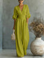 Jumpsuit | Deep V Neckline, Wide-Leg Silhouette 7