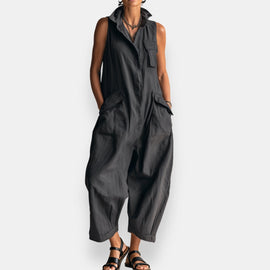 Jumpsuit | Relaxed Silhouette, Sleeveless Design 0