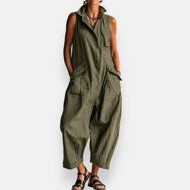 Jumpsuit | Relaxed Silhouette, Sleeveless Design 2