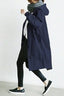 Women’s Hooded Longline Trench Coat - Navy