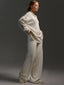 Women’s Polo Collar Knit Jumper and Trouser Set - view 6