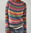 Women’s Fair Isle Striped Knit Jumper - Red