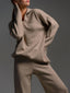 Women’s Polo Collar Knit Jumper and Trouser Set - view 2