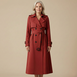 Women’s Belted Longline Trench Coat