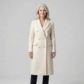 Women’s Longline Double Breasted Tailored Coat