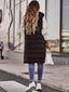 Parque Women's Knee-Length Quilted Vest - Stylish & Warm Sleeveless Outerwear for Autumn & Winter 4