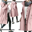 Women’s Hooded Longline Trench Coat - Pink