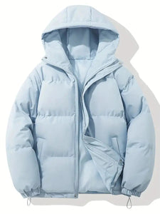 Puffer Jacket | Hooded, Quilted Padded Design 1