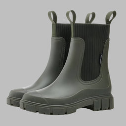Women’s Water-Resistant Chelsea Boots - Green