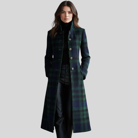 Women’s Tartan Check Tailored Coat